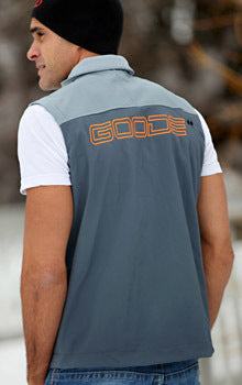 Double Diamond Vest Grey with GOODE Logo