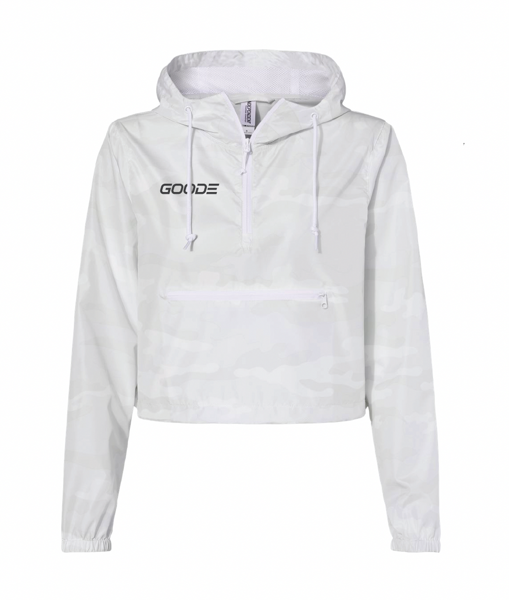 Cropped pullover windbreaker hot sale