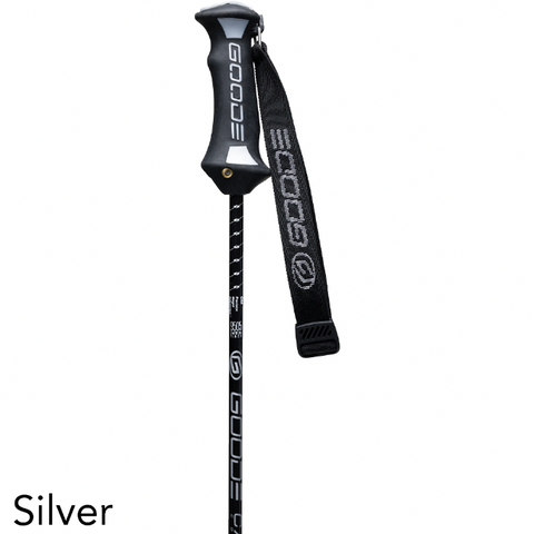 Pure Carbon Silver Ski Pole