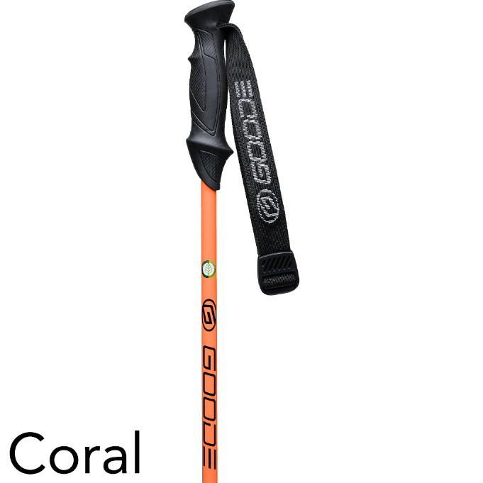 baton ski salomon orange GOODE Carbon Neutral Ski Poles 48"/120cm / Coral
