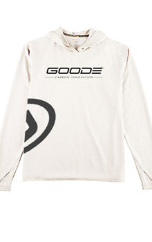Sun Hoodie White with Black Goode Logo