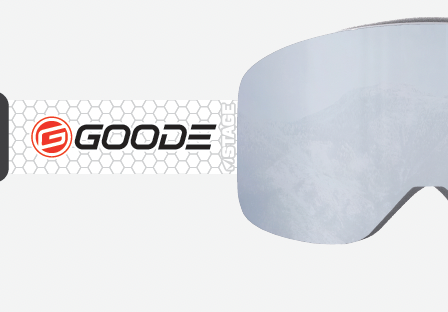 ski goggles with changeable lenses Goode x Stage Prop Goggles White